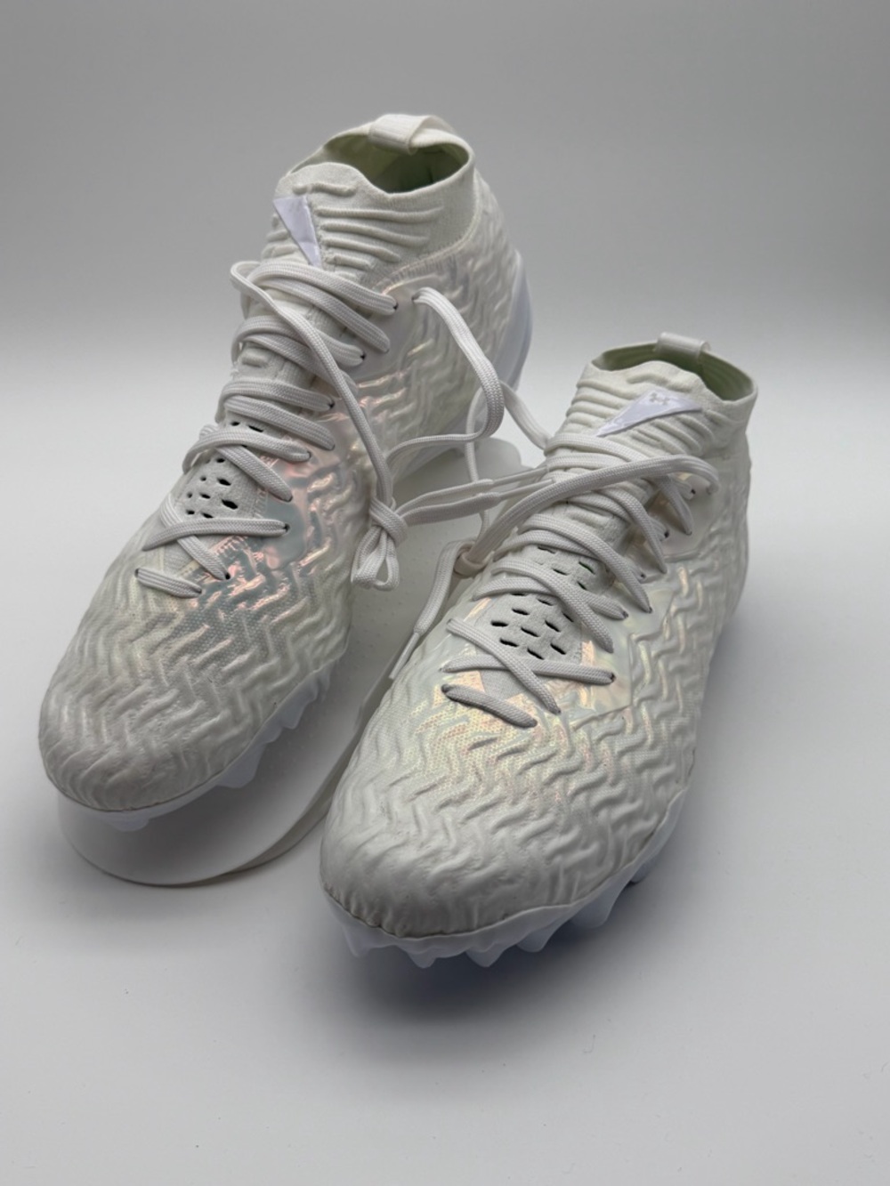 Under Armour Spotlight Pro Football Cleats 3028203-100 White